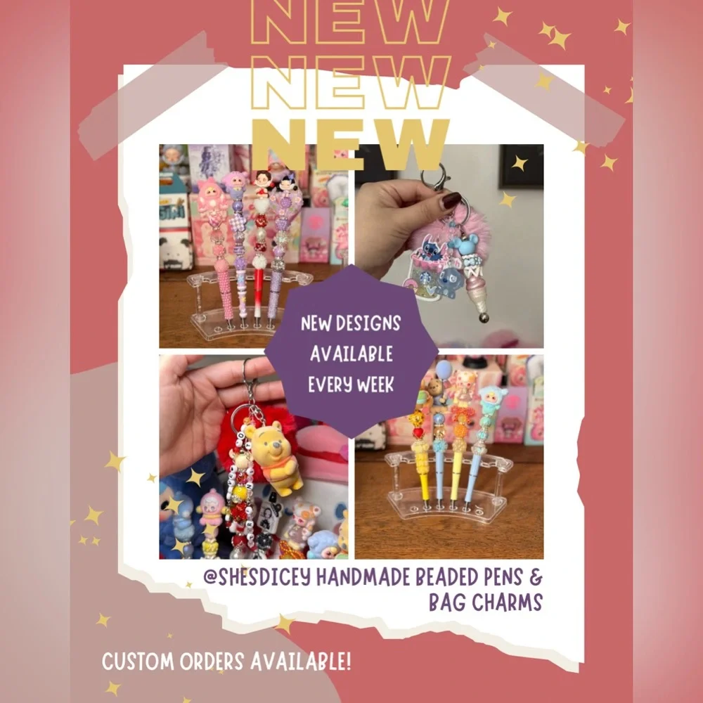 Handmade Beaded Pens and Bag Charms by @Shesdicey! - Picture 6 of 6